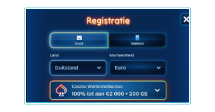 DudeSpin Casino Registratie banner